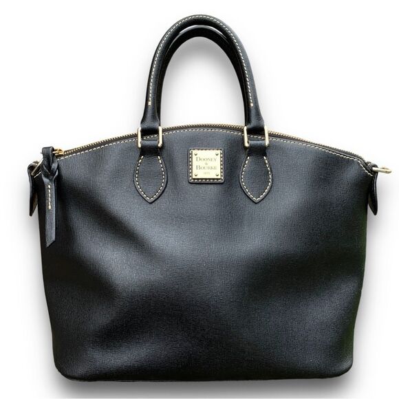 Dooney & Bourke Top Handle Satchel Zip Closure Dome Doctors Style Bag Purse - Picture 1 of 16